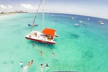 Snorkel aux tortues en catamaran à la Barbade avec déjeuner et bar ouvert