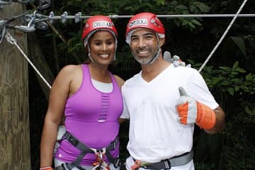 Experiencia en tirolesa Cave & Monkey en Harrison's Cave por Chukka