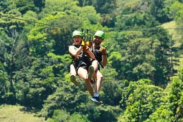 Tour de tirolina extrema en Monteverde
