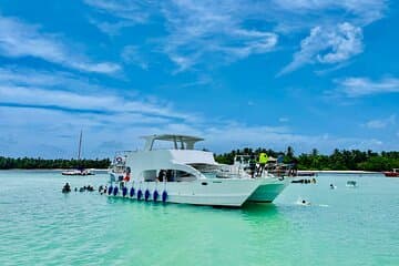 Crucero privado en catamarán con tobogán y bebidas ilimitadas