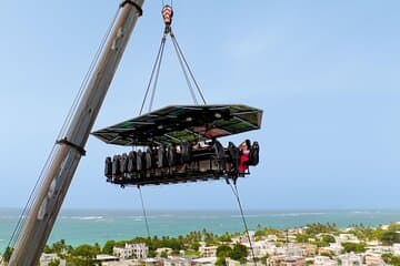 FlyDining : cena al tramonto e luci della città sulla vecchia San Juan