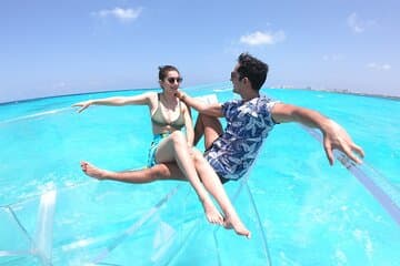  Clear Boat Tour in Cancún 1,5 Stunden ideal für Bilder