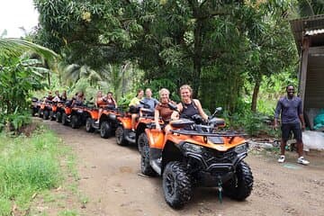 St Lucia ATV Tour : Waterfall, Plantation, Beach and Distillery