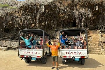 Recorrido en jeep por el Parque Nacional Arikok y esnórquel en Baby Beach