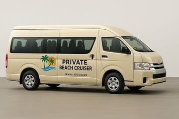 10 lugares Private Van Beach hopping (AC) personalizável