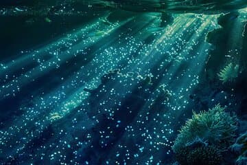 Excursion en bateau avec tuba bioluminescence à Klein Bonaire