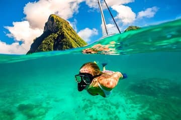 Snorkeling Sugar Beach St Lucia With Mud Bath & WaterFall Tour