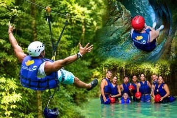 Damajagua Waterfalls, Zipline com almoço e transfer