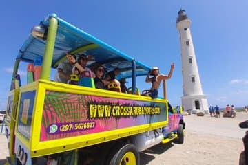 Aventure safari sur l'île complète d'Aruba d'une demi-journée avec baignade sur la plage de bébé